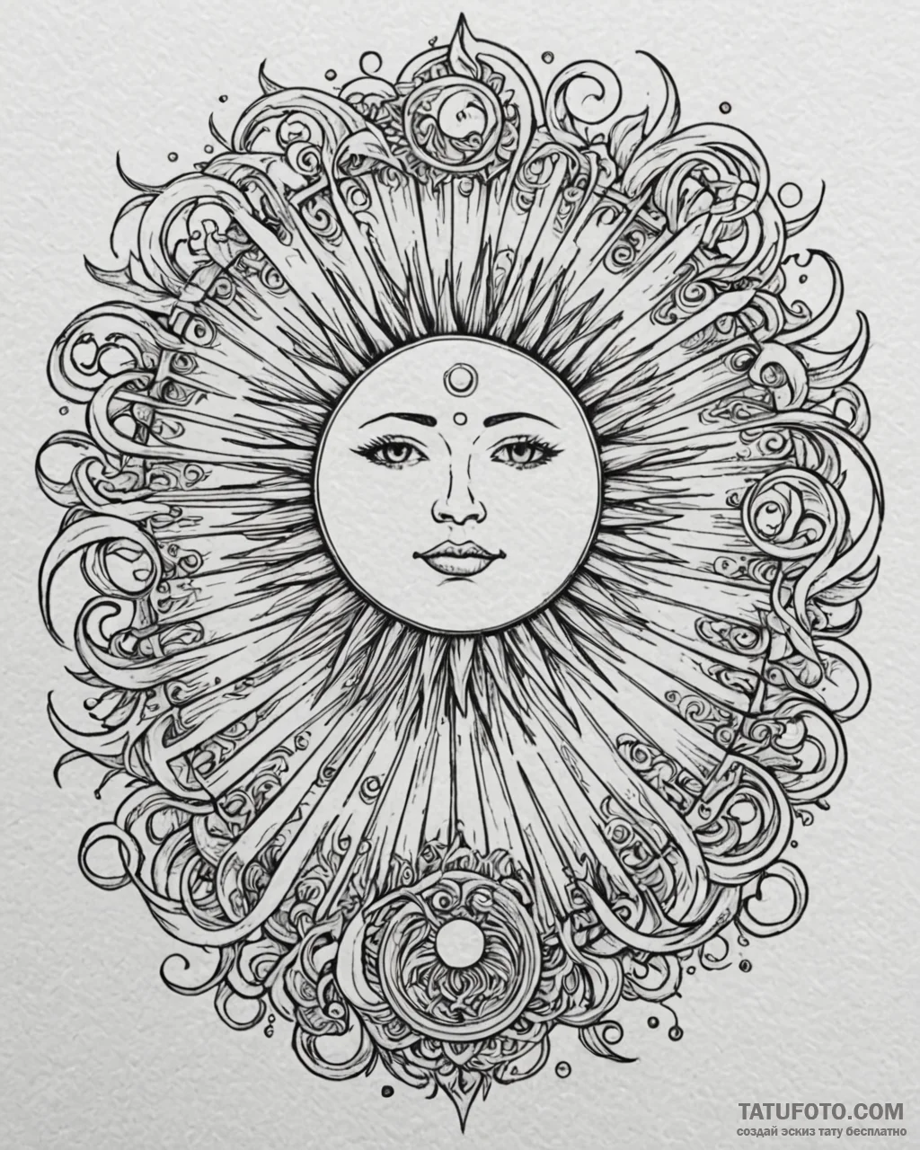 Tattoo design a zodiac symbol with a bold, st... - эскиз тату (№1752905103_0, 19.07.2025 06:05) — Tatufoto.com