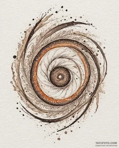 Tattoo design a 'cosmic swirl' on one, its co... - эскиз тату (№1752905929_0, 19.07.2025 06:18) — Tatufoto.com