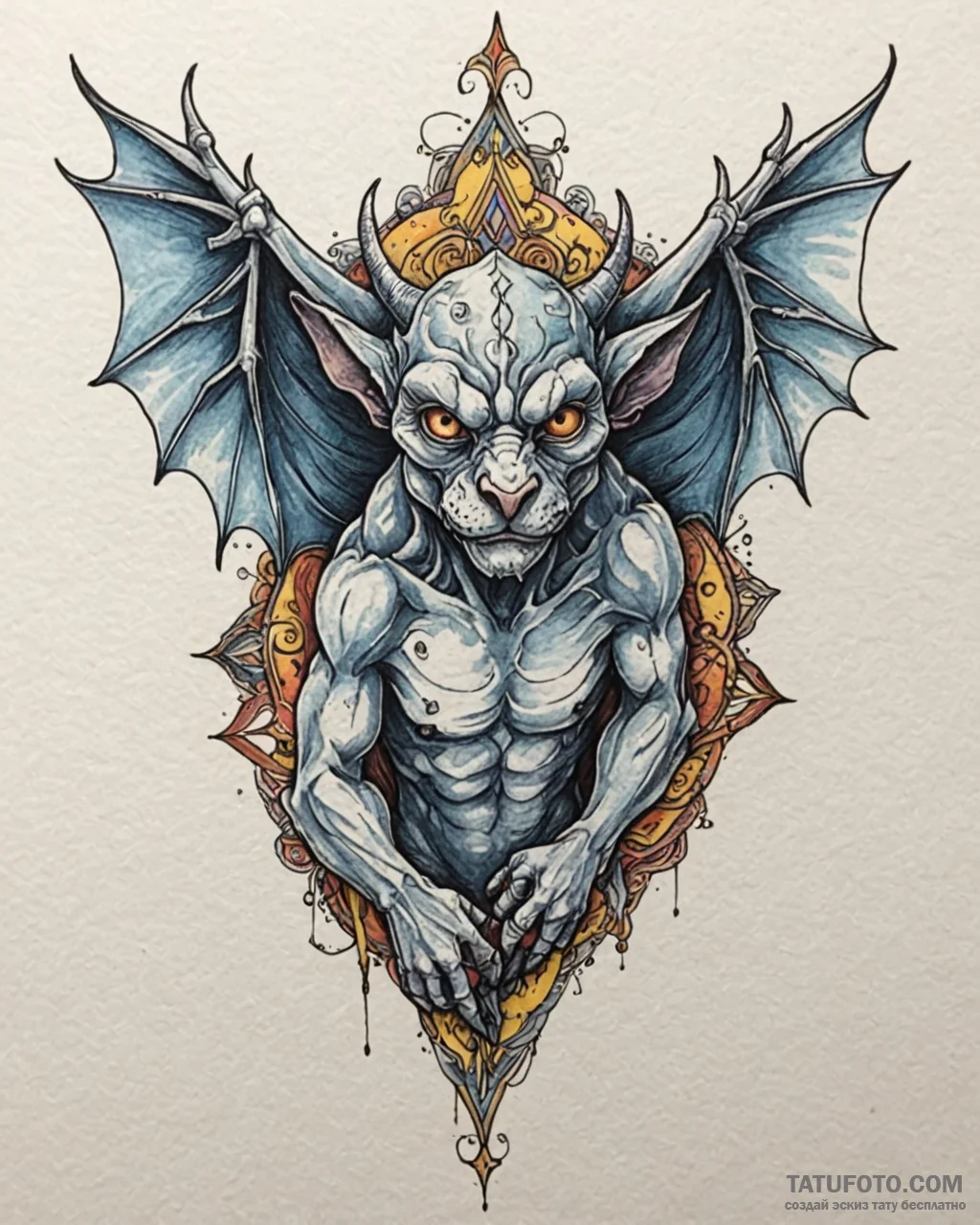 Tattoo design a stylized depiction of a guard... - эскиз тату (№1752906261_0, 19.07.2025 06:24) — Tatufoto.com
