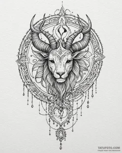 Tattoo sketch a minimalist zodiac glyph fille... - эскиз тату (№1752906511_0, 19.07.2025 06:28) — Tatufoto.com