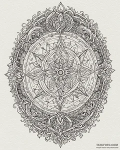Tattoo design a magical grimoire with a glowi... - эскиз тату (№1752908908_0, 19.07.2025 07:08) — Tatufoto.com