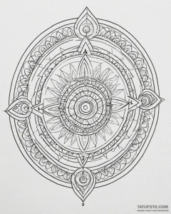 Tattoo sketch a zodiac glyph with a light, ai... - эскиз тату (№1752909490_0, 19.07.2025 07:18) — Tatufoto.com