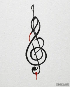 Tattoo design a tiny musical note or a rest s... - эскиз тату (№1752909741_0, 19.07.2025 07:22) — Tatufoto.com