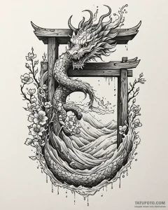 A sketch style tattoo of a domovoy, the house... - эскиз тату (№1752909988_0, 19.07.2025 07:26) — Tatufoto.com