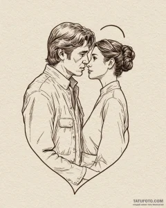 A graphic novel panel of the "i love you" / "... - эскиз тату (№1752910987_0, 19.07.2025 07:43) — Tatufoto.com