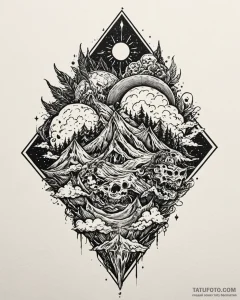 Tattoo design a stylized "boss battle" health... - эскиз тату (№1752911483_0, 19.07.2025 07:51) — Tatufoto.com