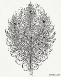 A detailed shot of the intricate pattern on a... - эскиз тату (№1752912228_0, 19.07.2025 08:03) — Tatufoto.com