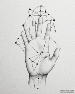 Tattoo design a tiny constellation on the top... - эскиз тату (№1752916037_0, 19.07.2025 09:07) — Tatufoto.com