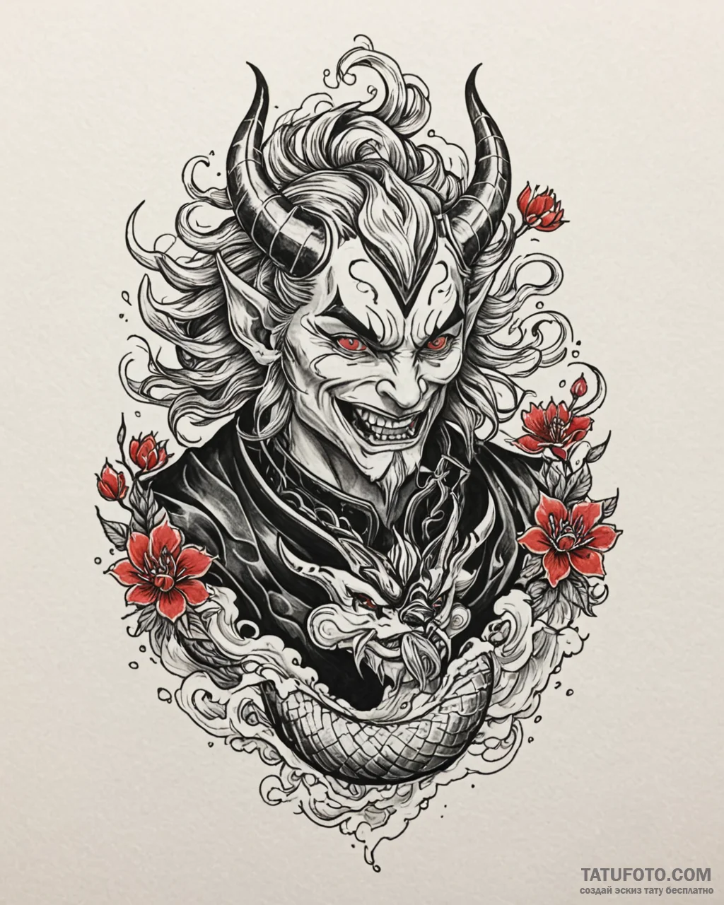 A graphic novel style portrait of loki, the n... - эскиз тату (№1752916202_0, 19.07.2025 09:10) — Tatufoto.com
