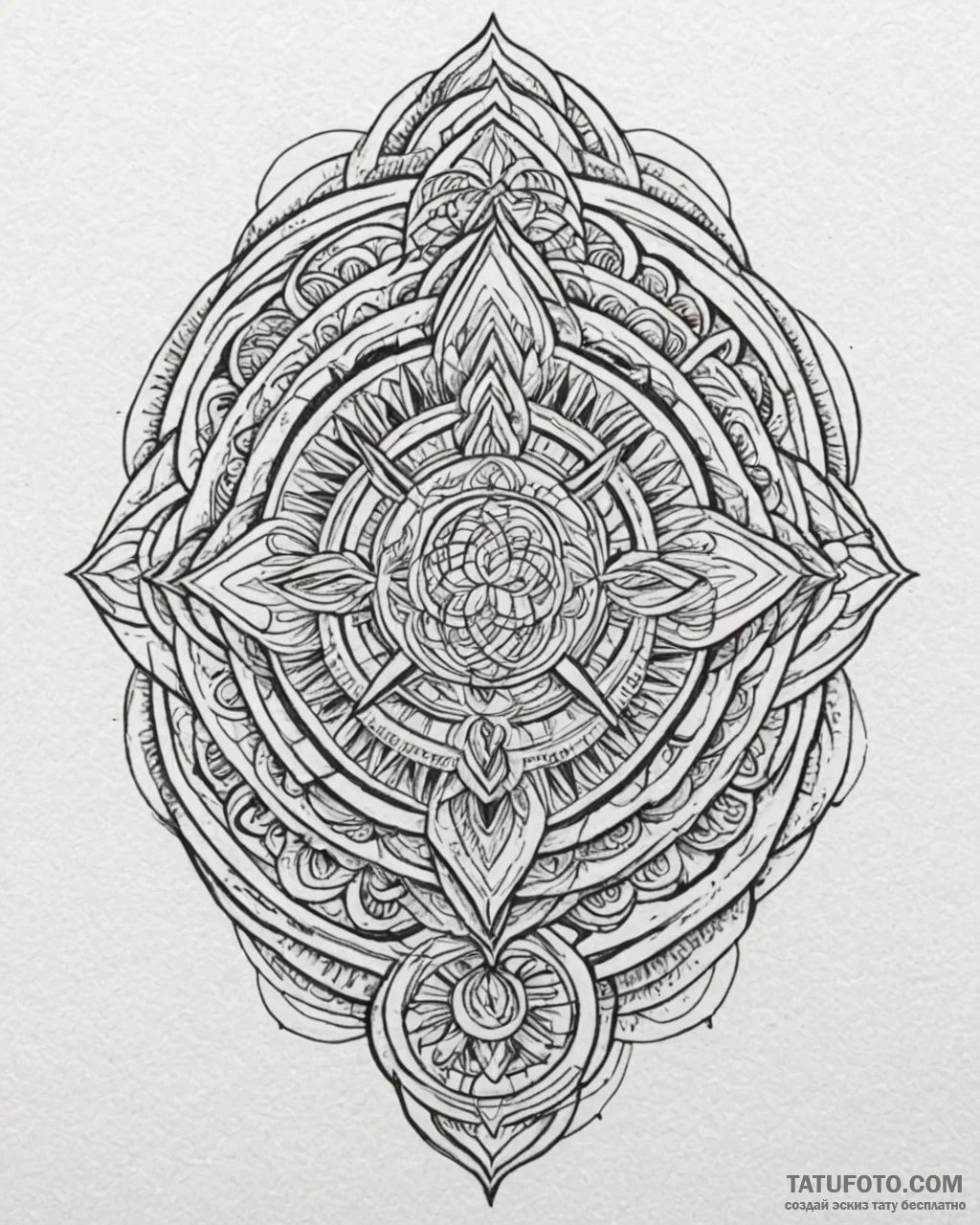 Tattoo design a stylized 'family' knot from v... - эскиз тату (№1752917693_0, 19.07.2025 09:34) — Tatufoto.com