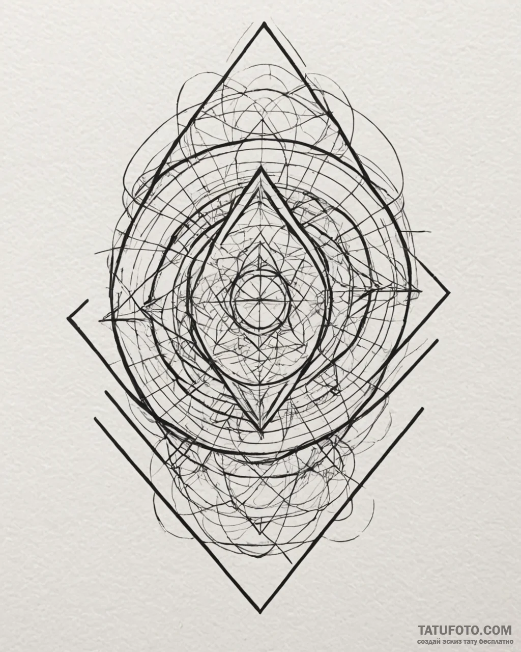 The stark, geometric interior of a modern art... - эскиз тату (№1752917859_0, 19.07.2025 09:37) — Tatufoto.com