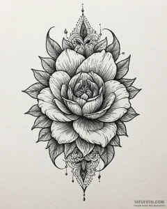 Tattoo design a small, unique motif that hold... - эскиз тату (№1752919015_0, 19.07.2025 09:56) — Tatufoto.com
