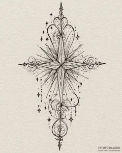 Tattoo design a small cluster of stars, each... - эскиз тату (№1752919345_0, 19.07.2025 10:02) — Tatufoto.com