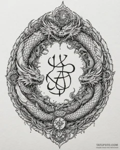 A dotwork mandala incorporating the targaryen... - эскиз тату (№1752919922_0, 19.07.2025 10:12) — Tatufoto.com