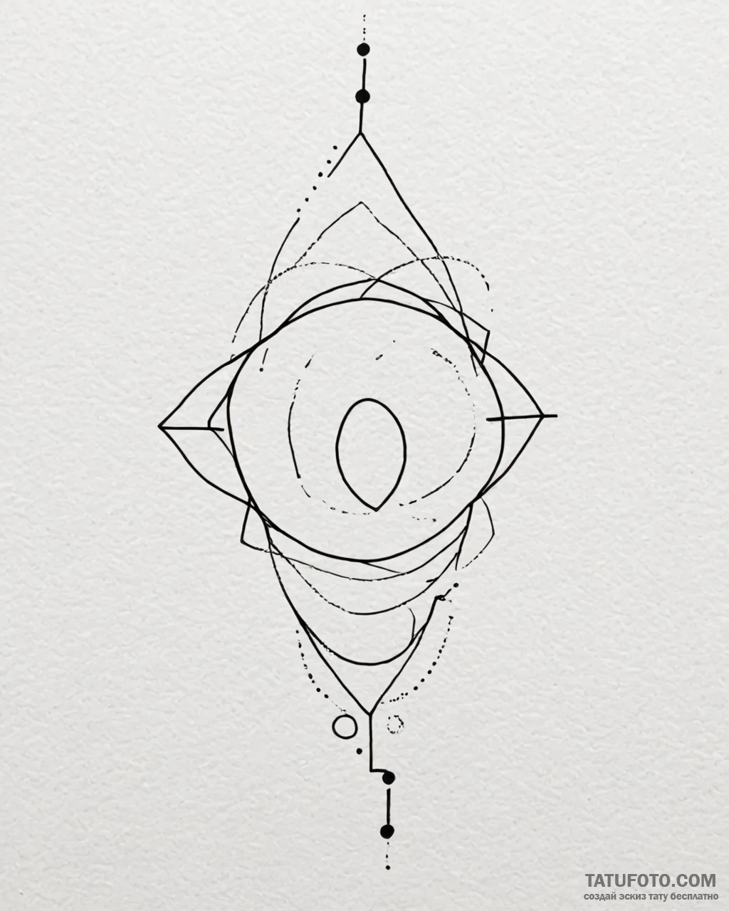 Tattoo design a single, tiny dot or a minimal… — эскиз тату (№1752920004_0, 19.07.2025 10:13) — Tatufoto.com
