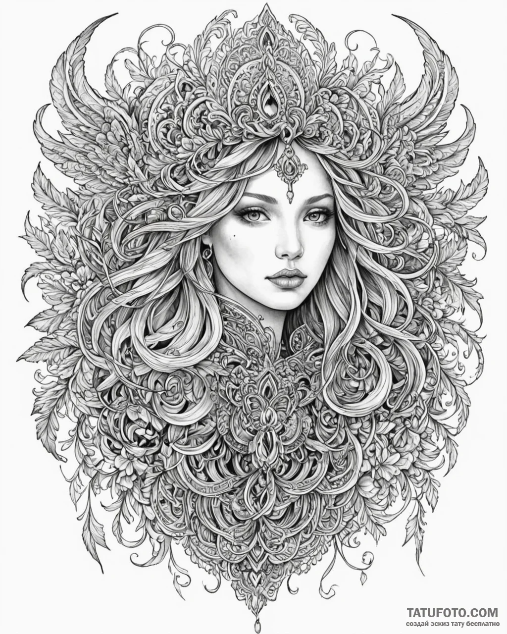 Tattoo design a subtle representation of a "g... - эскиз тату (№1752920170_0, 19.07.2025 10:16) — Tatufoto.com