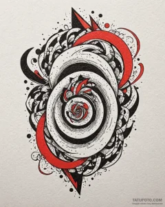 Tattoo design a swirling vortex of energy con... - эскиз тату (№1752921655_0, 19.07.2025 10:40) — Tatufoto.com