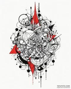 Tattoo sketch an abstract representation of a... - эскиз тату (№1752921737_0, 19.07.2025 10:42) — Tatufoto.com