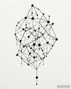 Constellation, tattoo sketch design, on a cle... - эскиз тату (№1752922314_0, 19.07.2025 10:51) — Tatufoto.com