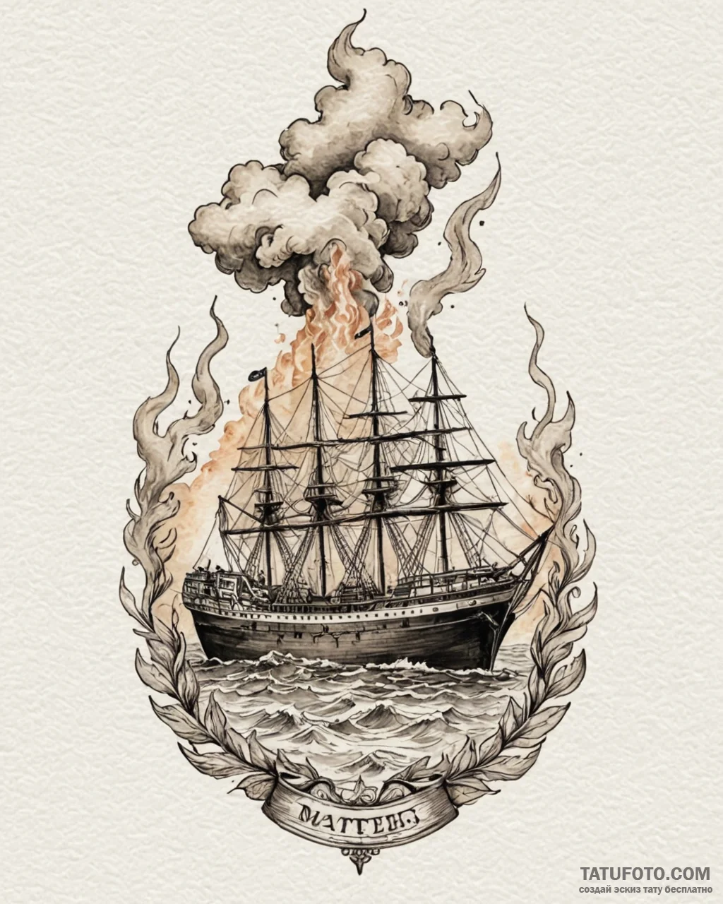 A watercolor sketch of industrial birmingham,… — эскиз тату (№1752922644_0, 19.07.2025 10:57) — Tatufoto.com