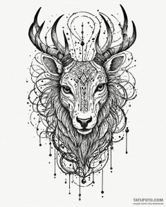 Tattoo design an abstract circuit board formi... - эскиз тату (№1752930892_0, 19.07.2025 13:14) — Tatufoto.com