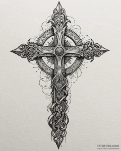 Perun, ink illustration for tattoo, on a clea... - эскиз тату (№1752931146_0, 19.07.2025 13:19) — Tatufoto.com