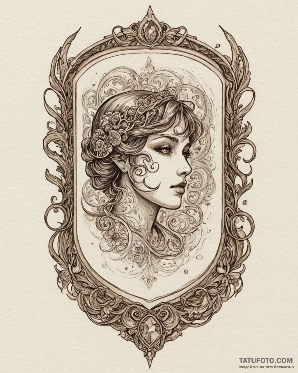 Tattoo sketch an abstract representation of «… — эскиз тату (№1752932556_0, 19.07.2025 13:42) — Tatufoto.com
