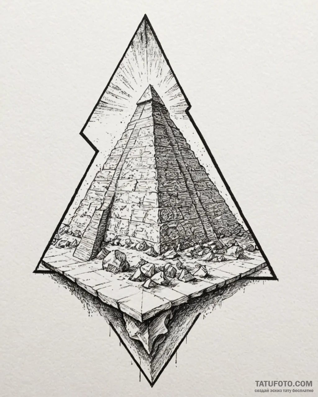 Linework tattoo of the tyrell corporation’s p… — эскиз тату (№1752933647_0, 19.07.2025 14:00) — Tatufoto.com