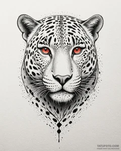 Jaguar, ink illustration for tattoo, black an... - эскиз тату (№1752934310_0, 19.07.2025 14:11) — Tatufoto.com