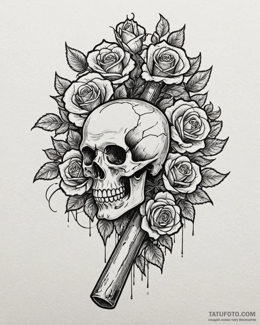 A linework tattoo of the iconic hammer from o… — эскиз тату (№1752934393_0, 19.07.2025 14:13) — Tatufoto.com