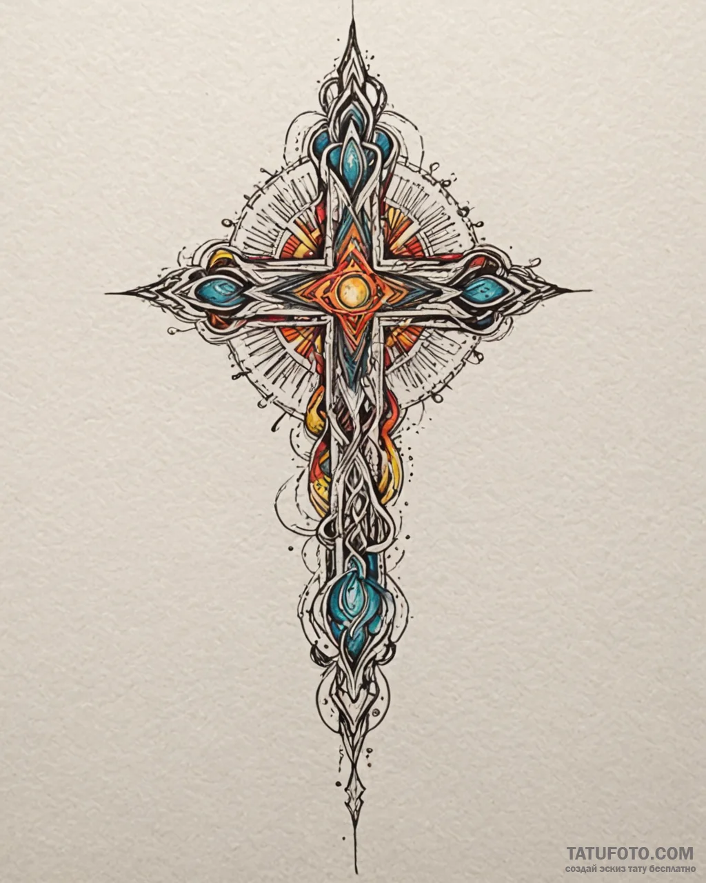 Tattoo sketch an abstract representation of i… — эскиз тату (№1752934476_0, 19.07.2025 14:14) — Tatufoto.com