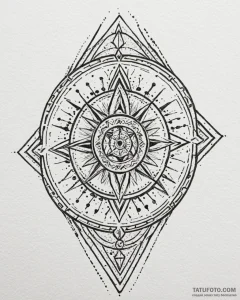 Tattoo design a zodiac symbol carved into wha... - эскиз тату (№1752937711_0, 19.07.2025 15:08) — Tatufoto.com