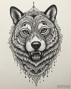 Haida (patterns), tattoo sketch design, black... - эскиз тату (№1752938126_0, 19.07.2025 15:15) — Tatufoto.com