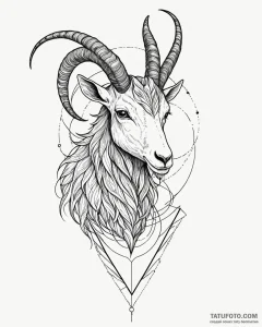 Tattoo design a capricorn goat-fish where sca... - эскиз тату (№1752938292_0, 19.07.2025 15:18) — Tatufoto.com
