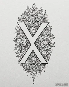 134. tattoo design: a minimalist "klad" rune,... - эскиз тату (№1752938707_0, 19.07.2025 15:25) — Tatufoto.com
