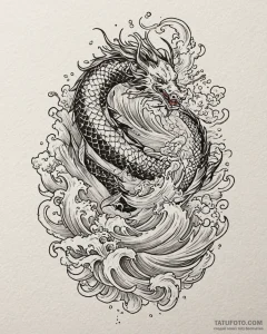 Tattoo design a strong gust of wind shaping a... - эскиз тату (№1752939203_0, 19.07.2025 15:33) — Tatufoto.com