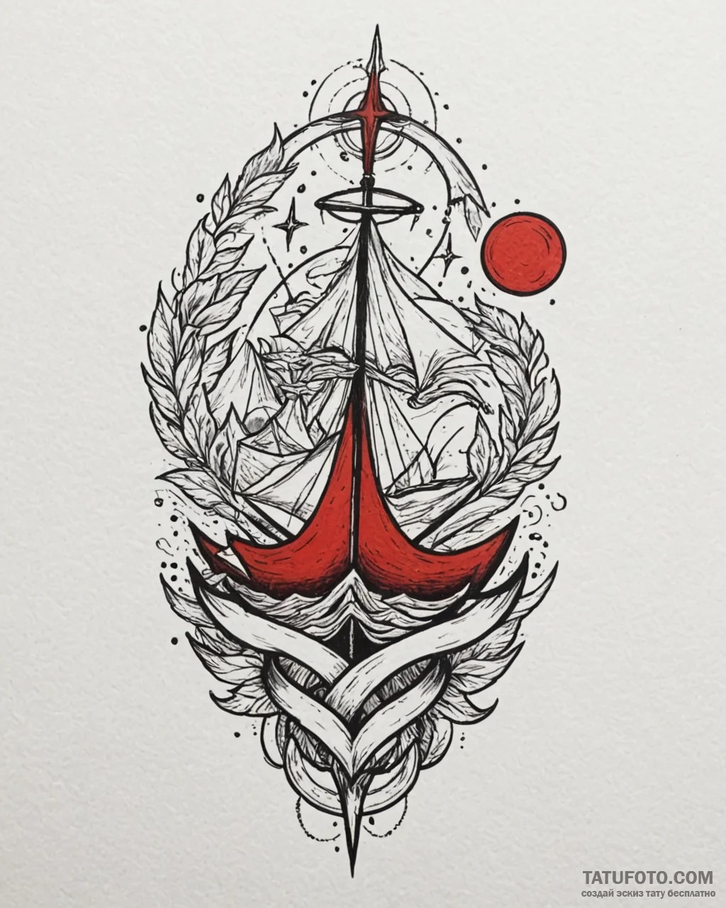 Tattoo design an abstract representation of g... - эскиз тату (№1752940525_0, 19.07.2025 15:55) — Tatufoto.com
