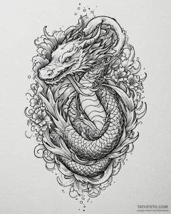 A person getting a traditional tattoo., tatto... - эскиз тату (№1752941352_0, 19.07.2025 16:09) — Tatufoto.com