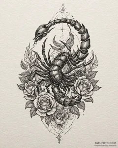 Tattoo design a scorpio scorpion, with pluto'... - эскиз тату (№1752941859_0, 19.07.2025 16:17) — Tatufoto.com