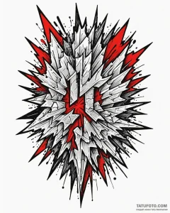 Tattoo design a shattered screen effect with... - эскиз тату (№1752942283_0, 19.07.2025 16:24) — Tatufoto.com