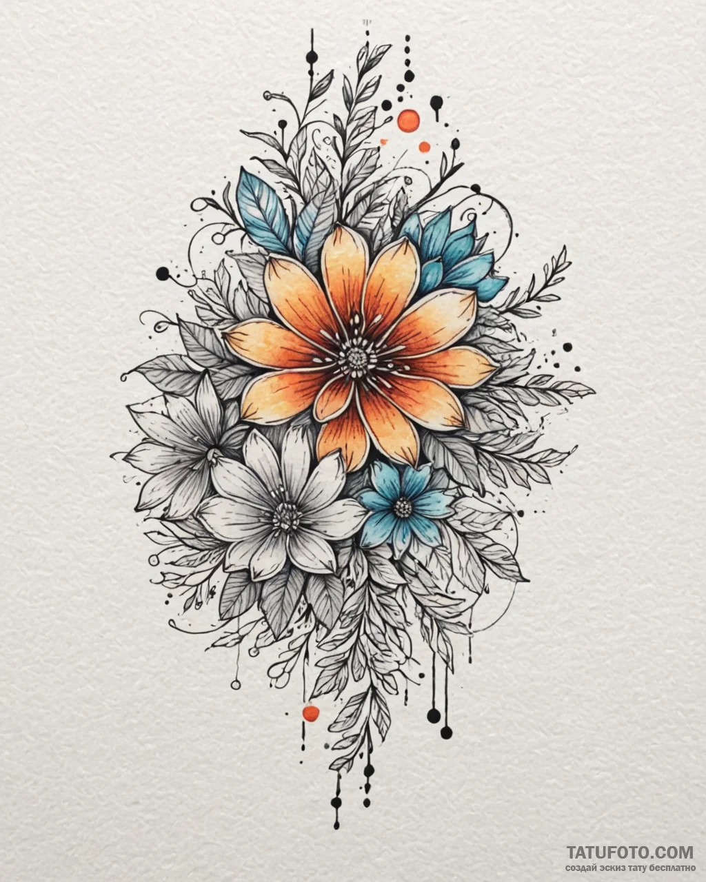 Tattoo sketch a single, continuous fine line… — эскиз тату (№1752942622_0, 19.07.2025 16:30) — Tatufoto.com