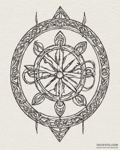 48. tattoo sketch: a runic circle or bindrune... - эскиз тату (№1752942961_0, 19.07.2025 16:36) — Tatufoto.com