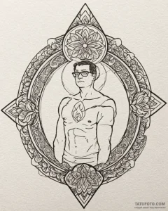 A neo-traditional tattoo of hank hill from ki... - эскиз тату (№1752943387_0, 19.07.2025 16:43) — Tatufoto.com