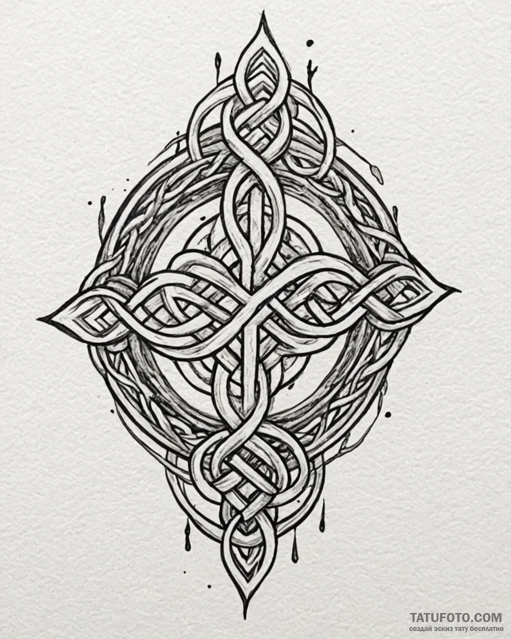 Tattoo design a classic ‘moorish’ or ‘celtic’… — эскиз тату (№1752943556_0, 19.07.2025 16:45) — Tatufoto.com