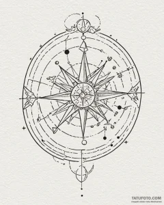 Tattoo sketch a zodiac constellation outlined... - эскиз тату (№1752946908_0, 19.07.2025 17:41) — Tatufoto.com