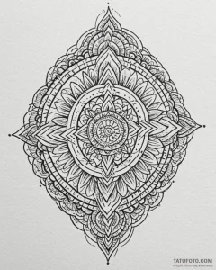 Tattoo design a symbol representing a persona... - эскиз тату (№1752947246_0, 19.07.2025 17:47) — Tatufoto.com