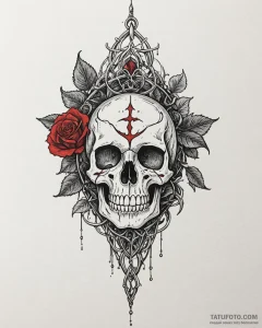 A linework tattoo of the evenstar pendant giv... - эскиз тату (№1752948767_0, 19.07.2025 18:12) — Tatufoto.com