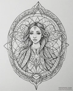 A graphic novel portrait of the main characte... - эскиз тату (№1752948852_0, 19.07.2025 18:14) — Tatufoto.com