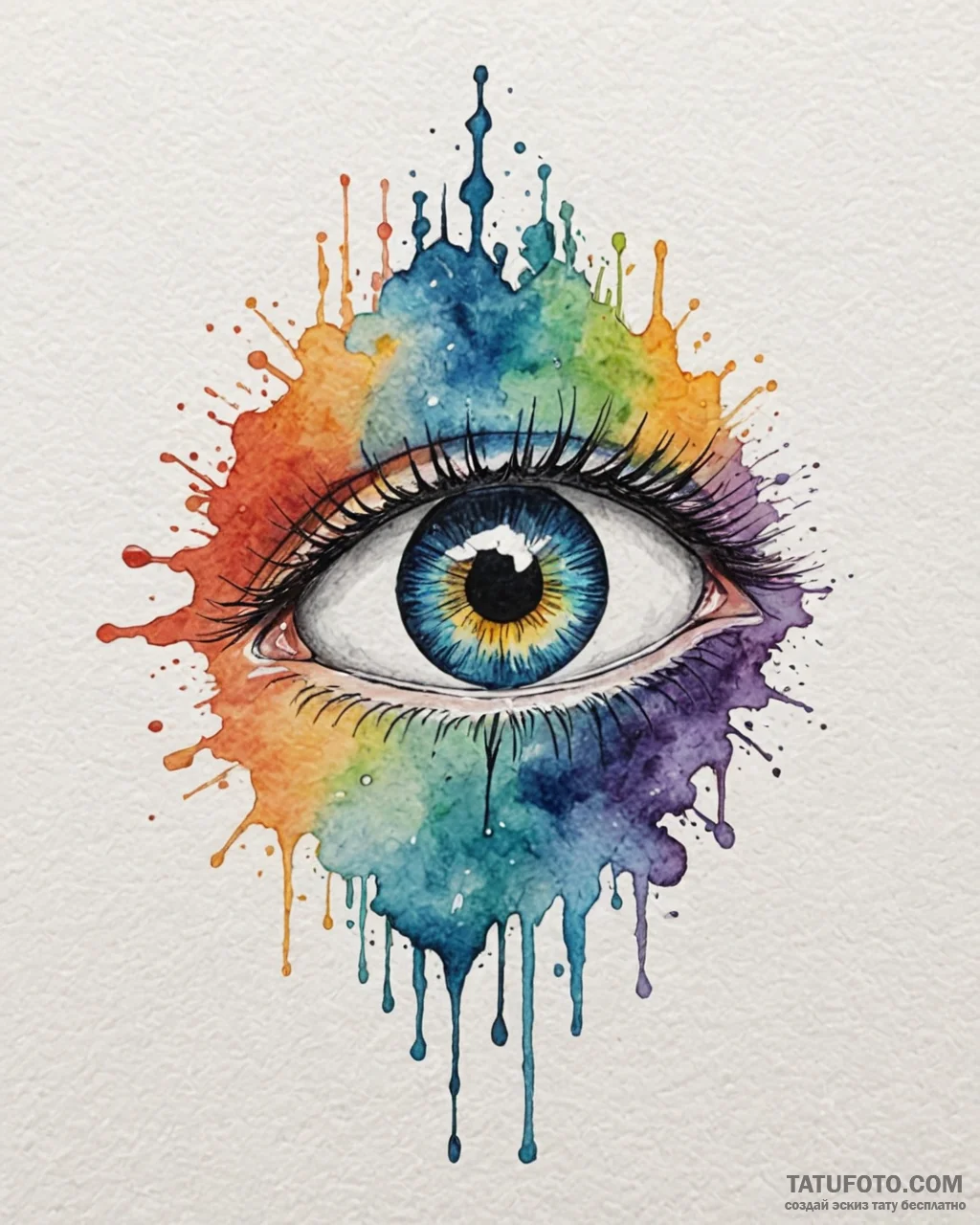 Tattoo design an eye of destiny on one partne… — эскиз тату (№1752949105_0, 19.07.2025 18:18) — Tatufoto.com