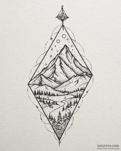 Tattoo sketch a triumphant flag waving on a d... - эскиз тату (№1752949610_0, 19.07.2025 18:26) — Tatufoto.com